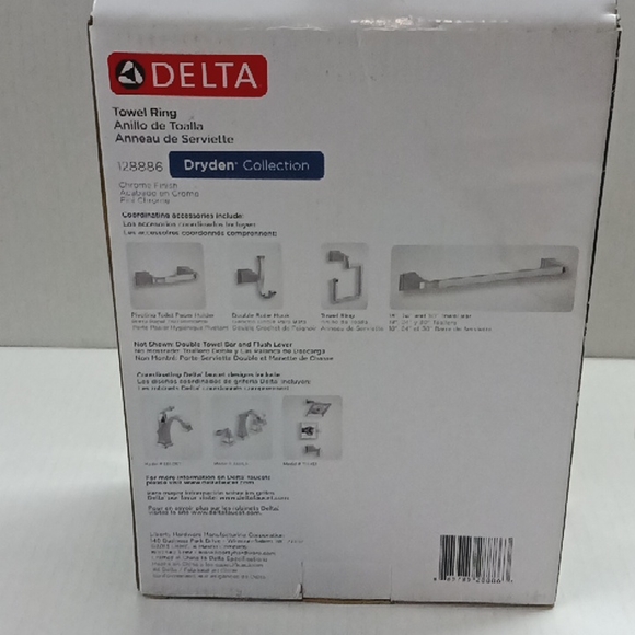 Delta towel ring Dryden collection - Picture 3 of 4